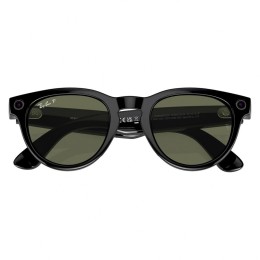 Умные очки Ray-Ban Headliner RW4009 (Глянцевая чёрная оправа, линзы поляризованные зелёные), размер M - изображение 4