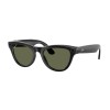 Умные очки Ray-Ban Skyler RW4010 (Глянцевая чёрная оправа, линзы зелёные), размер M - миниатюра 1