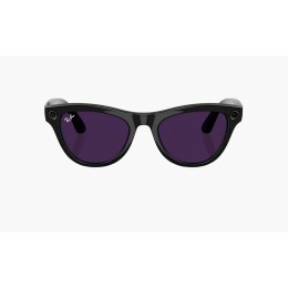 Умные очки Ray-Ban Skyler RW4010 (Глянцевая чёрная оправа, линзы прозрачно-аметистовые), размер M - изображение 1
