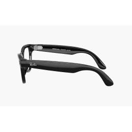 Умные очки Ray-Ban Skyler RW4010 (Глянцевая чёрная оправа, линзы прозрачно-аметистовые), размер M - изображение 2