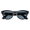 Умные очки Ray-Ban Skyler RW4010 (Глянцевая чёрная оправа, линзы прозрачно-голубые), размер M - миниатюра 2