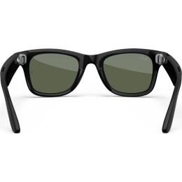 Умные очки Ray-Ban Wayfarer Gen 2 RW4012 (Глянцевая чёрная оправа, линзы зелёные), размер L - изображение 3