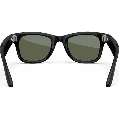 Умные очки Ray-Ban Wayfarer Gen 2 RW4012 (Глянцевая чёрная оправа, линзы зелёные), размер L - изображение 3