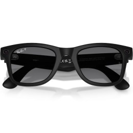 Умные очки Ray-Ban Wayfarer Gen 2 RW4012 (Матовая чёрная оправа, линзы поляризованные графитовый градиент), размер M - изображение 2