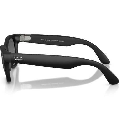 Умные очки Ray-Ban Wayfarer Gen 2 RW4012 (Матовая чёрная оправа, линзы поляризованные графитовый градиент), размер L - изображение 1