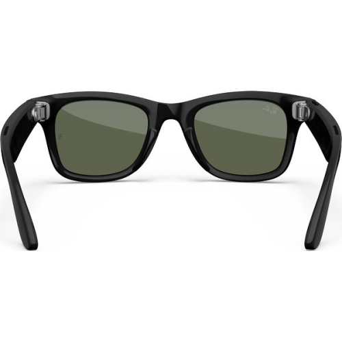 Умные очки Ray-Ban Wayfarer Gen 2 RW4012 (Глянцевая чёрная оправа, линзы зелёные), размер M - изображение 3
