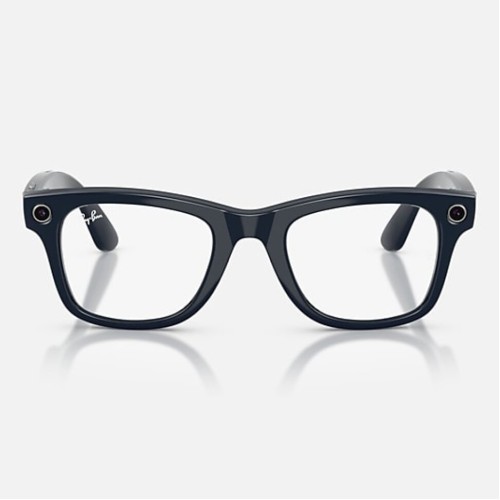 Умные очки Ray-Ban Wayfarer Gen 2 RW4012 (глянцевая синяя оправа, линзы с синим автозатемнением), размер M - изображение 2
