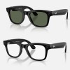 Умные очки Ray-Ban Wayfarer Gen 2 RW4012 (глянцевая чёрная оправа, линзы с зелёным автозатемнением), размер M