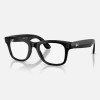 Умные очки Ray-Ban Wayfarer Gen 2 RW4012 (глянцевая чёрная оправа, линзы с зелёным автозатемнением), размер M - миниатюра 1