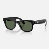 Умные очки Ray-Ban Wayfarer Gen 2 RW4012 (глянцевая чёрная оправа, линзы с зелёным автозатемнением), размер M - миниатюра 2