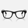 Умные очки Ray-Ban Wayfarer Gen 2 RW4012 (глянцевая чёрная оправа, линзы с зелёным автозатемнением), размер M - миниатюра 3