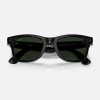 Умные очки Ray-Ban Wayfarer Gen 2 RW4012 (глянцевая чёрная оправа, линзы с зелёным автозатемнением), размер M - миниатюра 5