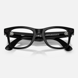 Умные очки Ray-Ban Wayfarer Gen 2 RW4012 (глянцевая чёрная оправа, линзы с зелёным автозатемнением), размер M - изображение 7