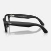 Умные очки Ray-Ban Wayfarer Gen 2 RW4012 (матовая чёрная оправа, линзы с серым автозатемнением), размер L - миниатюра 3
