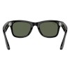 Умные очки Ray-Ban Wayfarer RW4006 (Глянцевая чёрная оправа, линзы зелёные), размер M - миниатюра 1