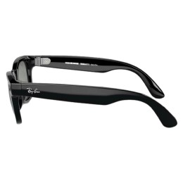 Умные очки Ray-Ban Wayfarer RW4006 (Глянцевая чёрная оправа, линзы зелёные), размер M - изображение 3