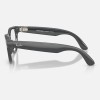Умные очки Ray-Ban Headliner Gen 2 RW4013 (глянцевая серая оправа, линзы прозрачные с затемнением в зелёный) - миниатюра 4