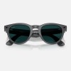 Умные очки Ray-Ban Headliner Gen 2 RW4013 (глянцевая серая оправа, линзы прозрачные с затемнением в зелёный) - миниатюра 6
