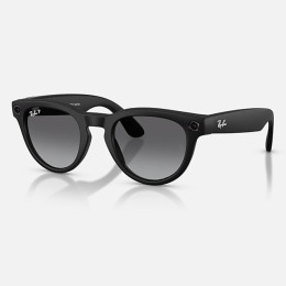 Умные очки Ray-Ban Headliner Gen 2 RW4013 (матовая чёрная оправа, линзы поляризованные графитовый градиент)