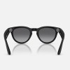 Умные очки Ray-Ban Headliner Gen 2 RW4013 (матовая чёрная оправа, линзы поляризованные графитовый градиент) - миниатюра 1