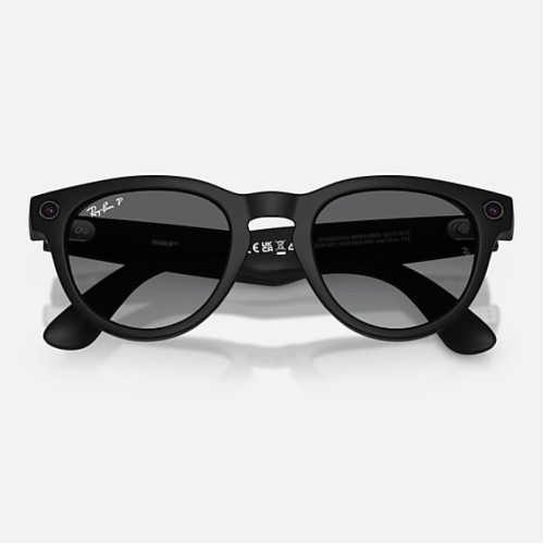 Умные очки Ray-Ban Headliner Gen 2 RW4013 (матовая чёрная оправа, линзы поляризованные графитовый градиент) - изображение 2