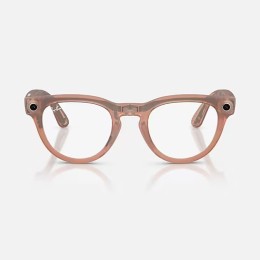Умные очки Ray-Ban Headliner Gen 2 RW4013 (матовая персиковая оправа, линзы с серым затемнением) - изображение 2
