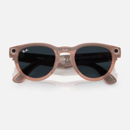 Умные очки Ray-Ban Headliner Gen 2 RW4013 (матовая персиковая оправа, линзы с серым затемнением) - изображение 3