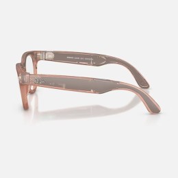 Умные очки Ray-Ban Headliner Gen 2 RW4013 (матовая персиковая оправа, линзы с серым затемнением) - изображение 5
