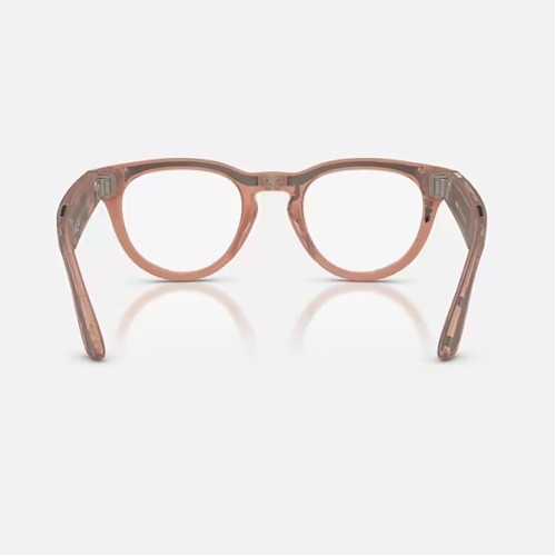 Умные очки Ray-Ban Headliner Gen 2 RW4013 (матовая персиковая оправа, линзы с серым затемнением) - изображение 6