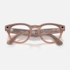 Умные очки Ray-Ban Headliner Gen 2 RW4013 (матовая персиковая оправа, линзы с серым затемнением) - миниатюра 7