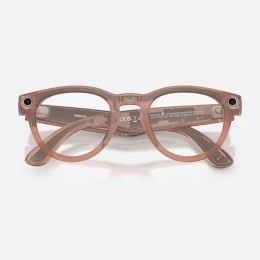 Умные очки Ray-Ban Headliner Gen 2 RW4013 (матовая персиковая оправа, линзы с серым затемнением) - изображение 7