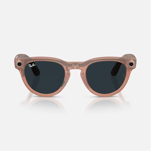 Умные очки Ray-Ban Headliner Gen 2 RW4013 (матовая персиковая оправа, линзы с серым затемнением) - изображение 9