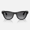 Умные очки Ray-Ban Skyler Gen 2 RW4014 (глянцевая чёрная оправа, линзы поляризованные графитовый градиент) - миниатюра 2