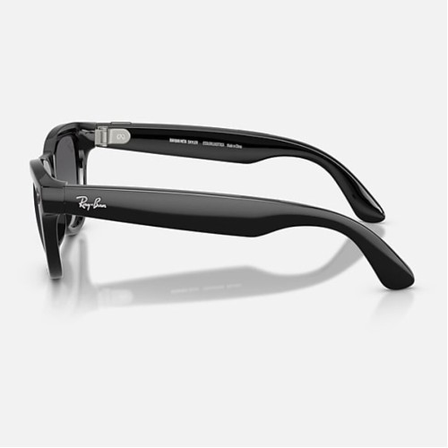 Умные очки Ray-Ban Skyler Gen 2 RW4014 (глянцевая чёрная оправа, линзы поляризованные графитовый градиент) - изображение 3