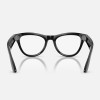 Умные очки Ray-Ban Skyler Gen 2 RW4014 (глянцевая чёрная оправа, линзы прозрачные) - миниатюра 1