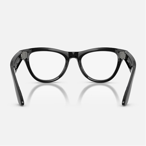 Умные очки Ray-Ban Skyler Gen 2 RW4014 (глянцевая чёрная оправа, линзы прозрачные) - изображение 1