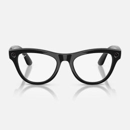 Умные очки Ray-Ban Skyler Gen 2 RW4014 (глянцевая чёрная оправа, линзы прозрачные) - изображение 2