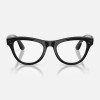 Умные очки Ray-Ban Skyler Gen 2 RW4014 (глянцевая чёрная оправа, линзы с зелёным автозатемнением) - миниатюра 2
