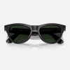 Умные очки Ray-Ban Skyler Gen 2 RW4014 (глянцевая чёрная оправа, линзы с зелёным автозатемнением) - миниатюра 5