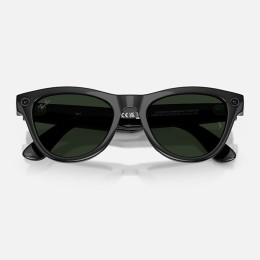 Умные очки Ray-Ban Skyler Gen 2 RW4014 (глянцевая чёрная оправа, линзы с зелёным автозатемнением) - изображение 5