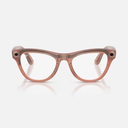 Умные очки Ray-Ban Skyler Gen 2 RW4014 (глянцевая персиковая оправа, линзы с коричневым автозатемнением) - изображение 2