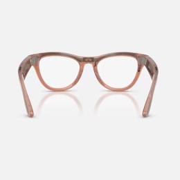 Умные очки Ray-Ban Skyler Gen 2 RW4014 (глянцевая персиковая оправа, линзы с коричневым автозатемнением) - изображение 6