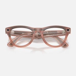 Умные очки Ray-Ban Skyler Gen 2 RW4014 (глянцевая персиковая оправа, линзы с коричневым автозатемнением) - изображение 7