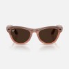 Умные очки Ray-Ban Skyler Gen 2 RW4014 (глянцевая персиковая оправа, линзы с коричневым автозатемнением) - миниатюра 9