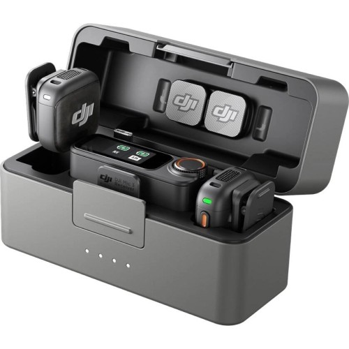 Комплект беспроводных микрофонов DJI Mic 3 (2 TX + 1 RX + Зарядный футляр)
