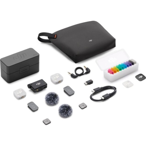 Комплект беспроводных микрофонов DJI Mic Mini 2 (2 TX + 1 RX + Зарядный футляр) - изображение 1