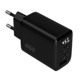 Адаптер Magssory Digit 45W GaN 2xUSB-C + USB-A (Black)