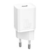 Адаптер Baseus power_adapter USB-C 20W (White)