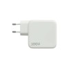 Адаптер Magssory Pulse 100W Gan 3xUSB-C + USB-A (White) - миниатюра 1