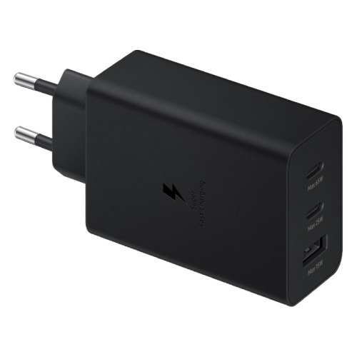 Адаптер Samsung 65W 2xUSB-C + USB-A (Black)